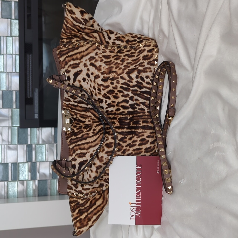 💯AUTHENTIC GARAVANI ROCKSTUD PONY HAIR BAG. SIZE LARGE PRISTINE CONDITION!!